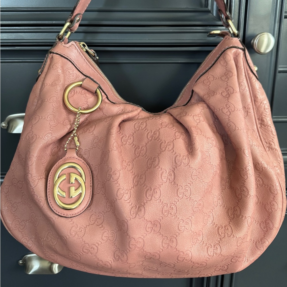 Gucci Sukey Pink Hobo Bag
